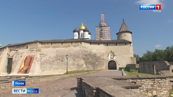 НА КОЛОКОЛЬНЕ ТРОИЦКОГО СОБОРА В ПСКОВЕ ПРОВЕДУТ ПРОТИВОАВАРИЙНЫЕ РАБОТЫ