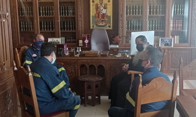 Στον Μητρ. Φθιώτιδος η νέα τοπική ηγεσία της Πυροσβεστικής