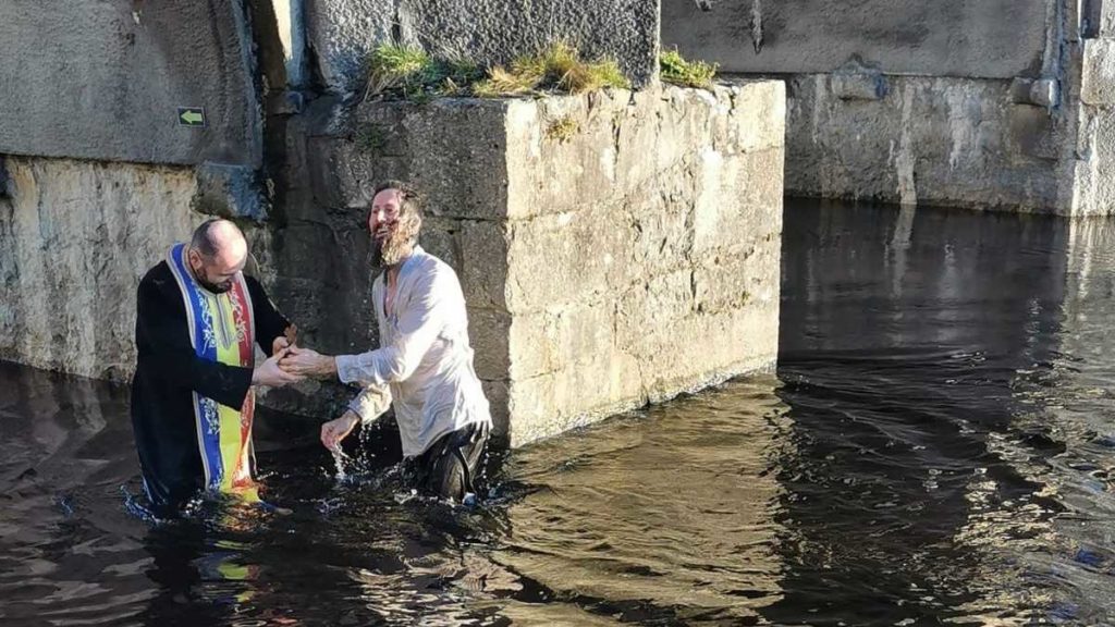 Writer Paul Kingsnorth, baptized in the Romanian Orthodox Church, says he feels like arriving home