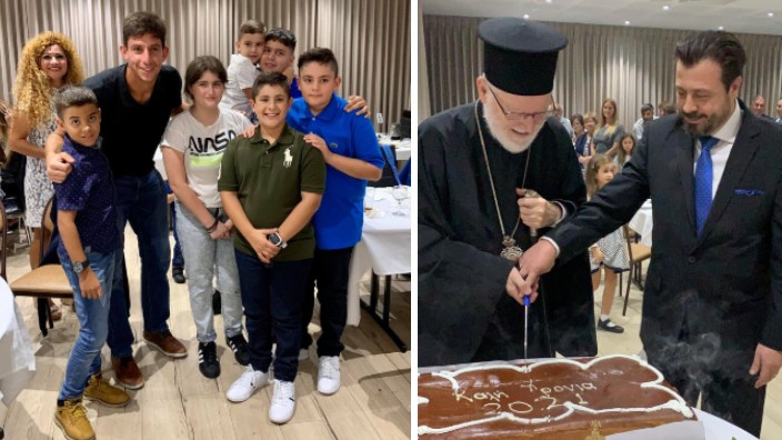 Greek tennis star and new Greek Consul General in Melbourne attend Pancretan vasilopita event