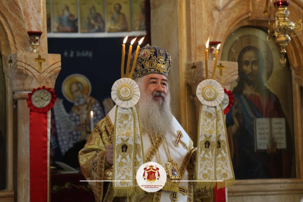 صاحب السيادة المطران خريستوفوروس يترأس خدمة القداس الإلهي في كنيسة القديس جاورجيوس في محافظة الزرقاء