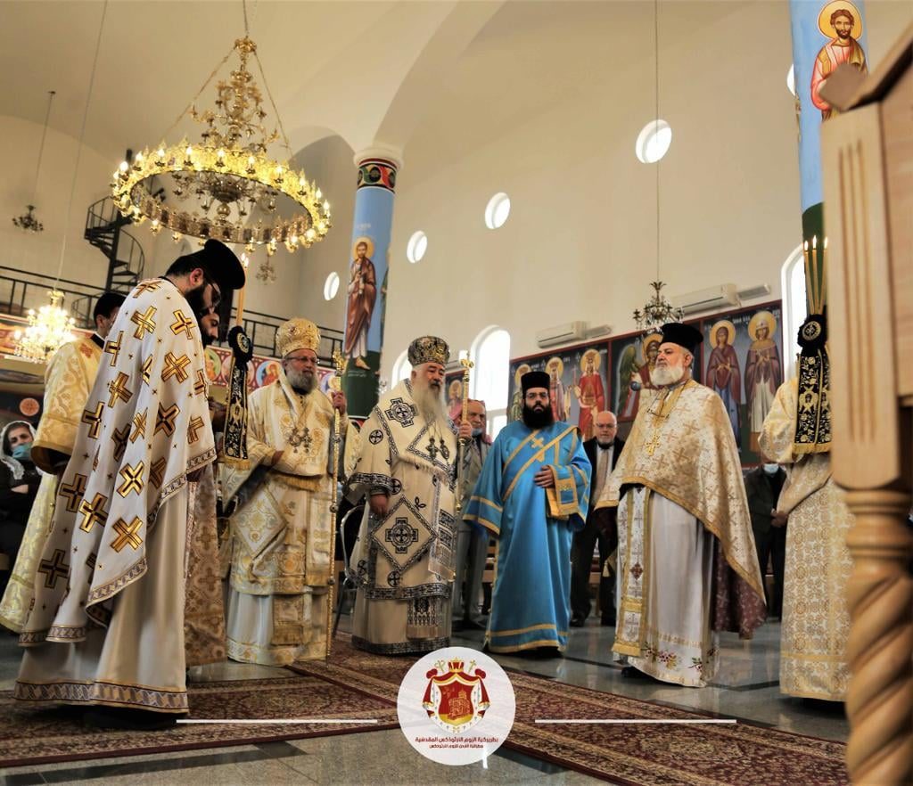 صاحب السيادة المطران خريستوفوروس عطالله يزور كنيسة رقاد السيدة العذراء في مدينة مأدبا
