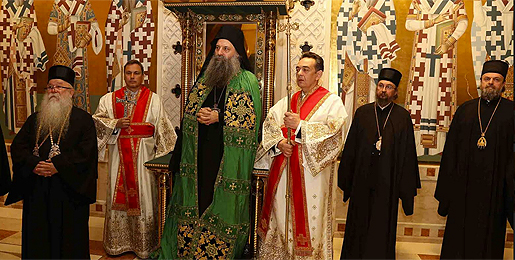 Enthronement of the Serbian Patriarch Porfirije in the Cathedral church in Belgrade