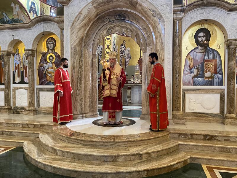 Епископ Кирило у Недељу о митару и фарисеју богослужио у Храму Христовог Васкрсења у Подгорици