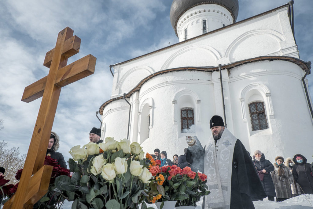 В годовщину преставления ко Господу профессора МДА Алексея Сидорова на месте его погребения в Вознесенском Оршином монастыре состоялись заупокойные богослужения