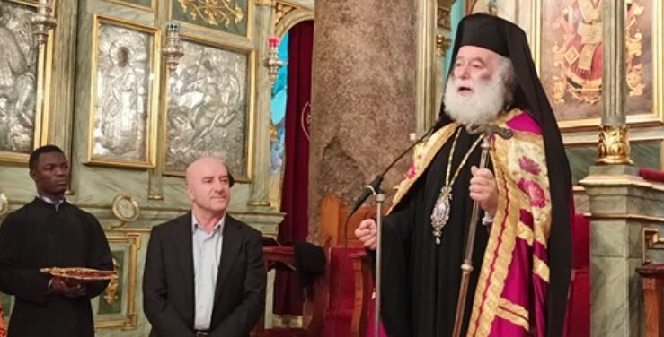 البابا ثيودوروس يلتقي مدير مدرسة القديس أثناسيوس