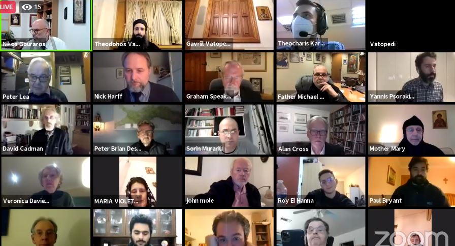 Πνευματική ομιλία του Γέροντα Εφραίμ με φίλους του Αγίου Όρους εξ Αγγλίας