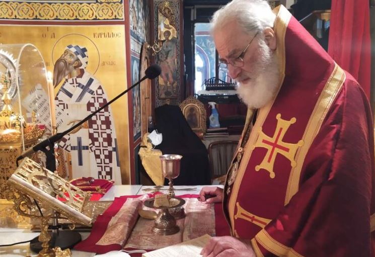 Στο Παρεκκλήσιο του Αγίου Νέστορος ιερούργησε ο Μητροπολίτης Αρκαλοχωρίου