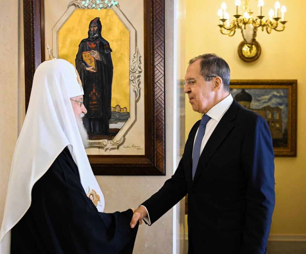Συγχαρητήρια του Πατρ. Μόσχας στον Σ. Λαβρόφ