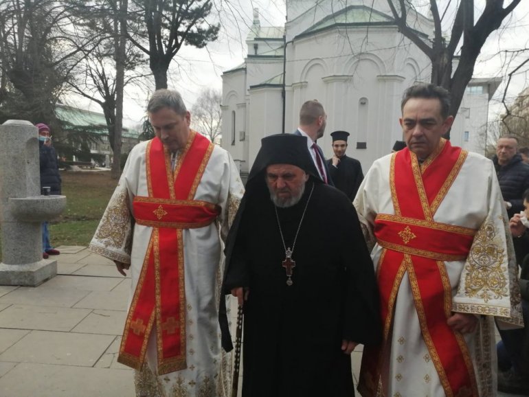 Στο ναό του Αγίου Σάββα έφτασε ο Αρχιμανδρίτης Ματθαίος