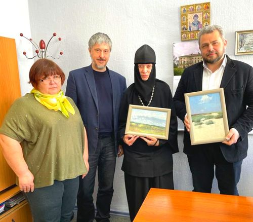 В Феодоровский монастырь вернулись из реставрации два живописных этюда кисти святителя Луки Крымского