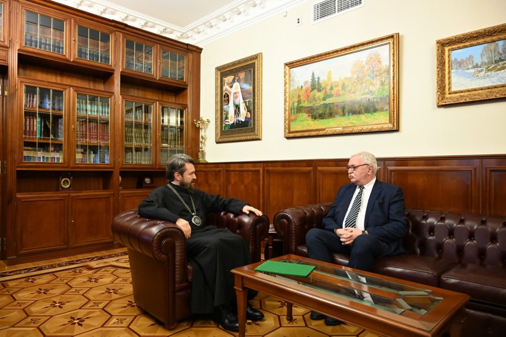 Состоялась встреча митрополита Волоколамского Илариона с новоназначенным послом России в Бразилии