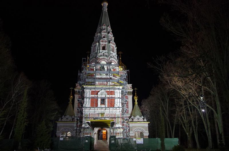 Φωτίστηκε η Εκκλησία-μνημείο της Βουλγαρίας πριν την εθνική εορτή