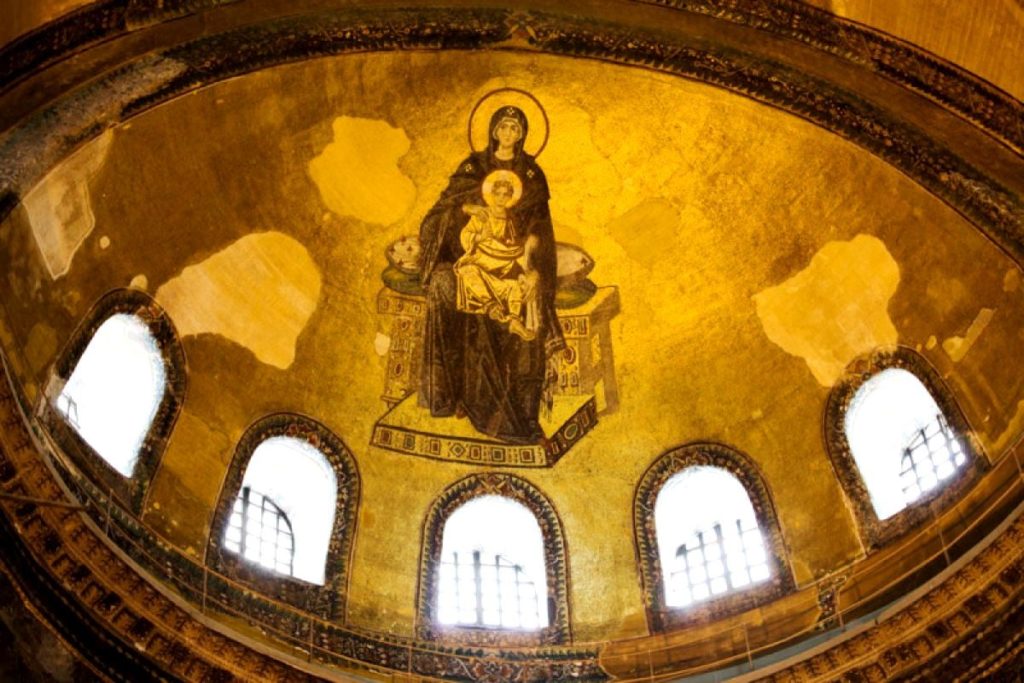Σαν σήμερα τα αποκαλυπτήρια του ψηφιδωτού της Παναγίας στην Αγιά Σοφιά