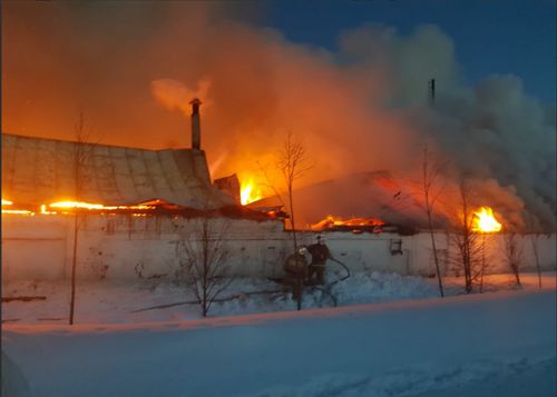 Пожар произошел на территории монастыря близ Нижнего Новгорода, пострадавших нет