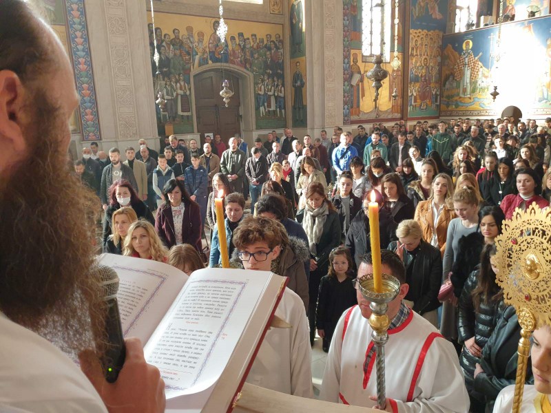 Недеља о милостивом оцу у Саборној цркви у Требињу