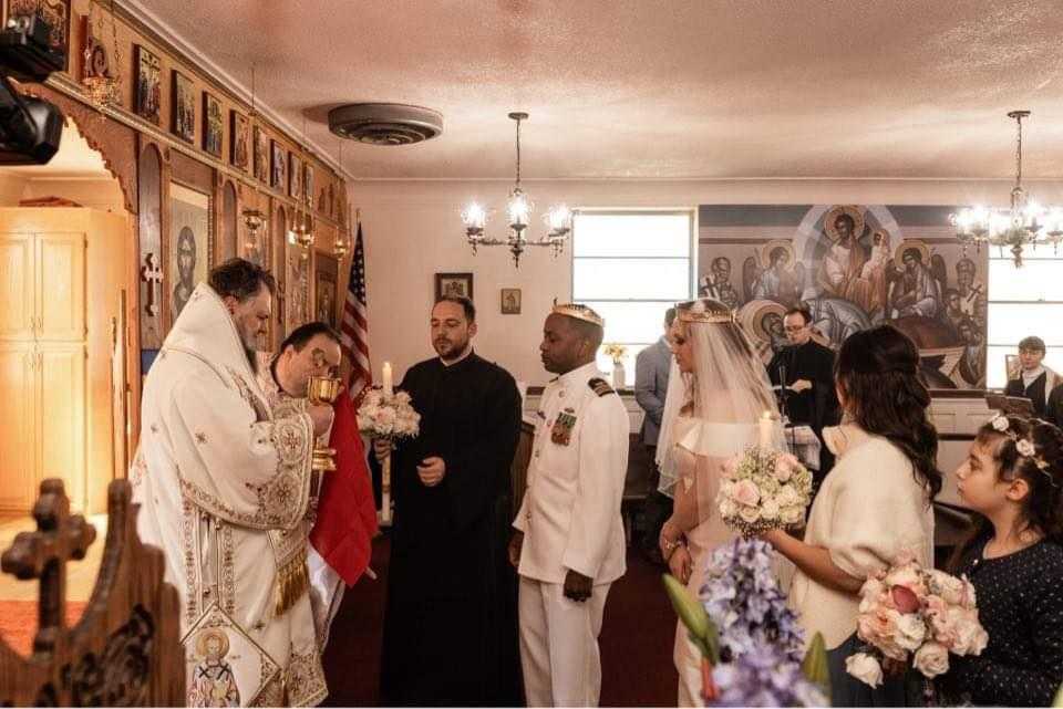 FOTO: Cununie oficiată de Mitropolitul Nicolae pentru un cuplu din Virginia