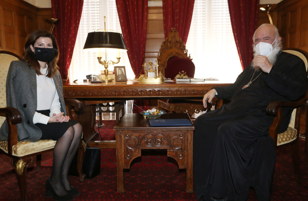 Εμβόλια και ΙΠΕ στις συναντήσεις του Αρχιεπισκόπου Αθηνών