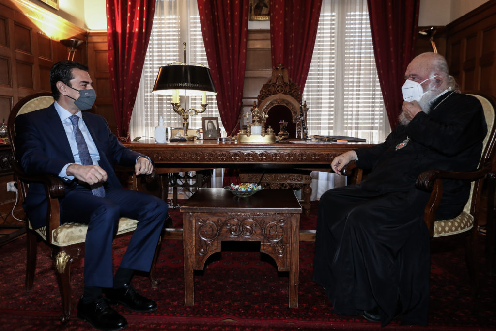 Костас Скрекас посетил Архиепископа Афин