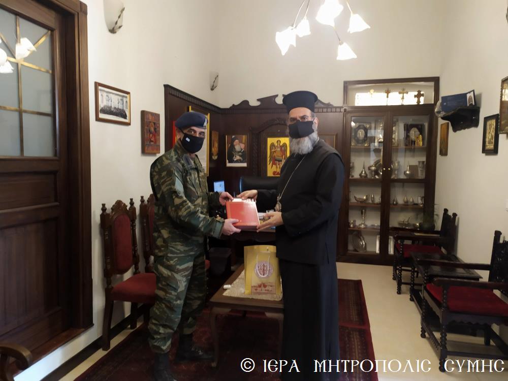 Στον Μητροπολίτη Σύμης ο νέος διοικητής της 95ης Α.Δ.Τ.Ε.