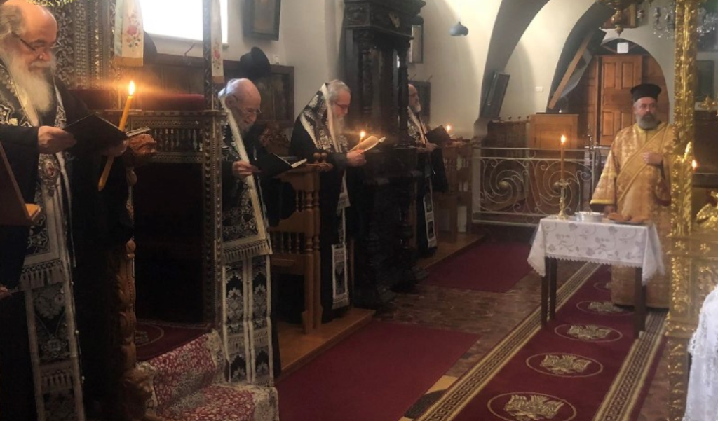 The Memorial Service for the Hagiotaphite Fathers on Saturday of the Dead before Meatfare Sunday