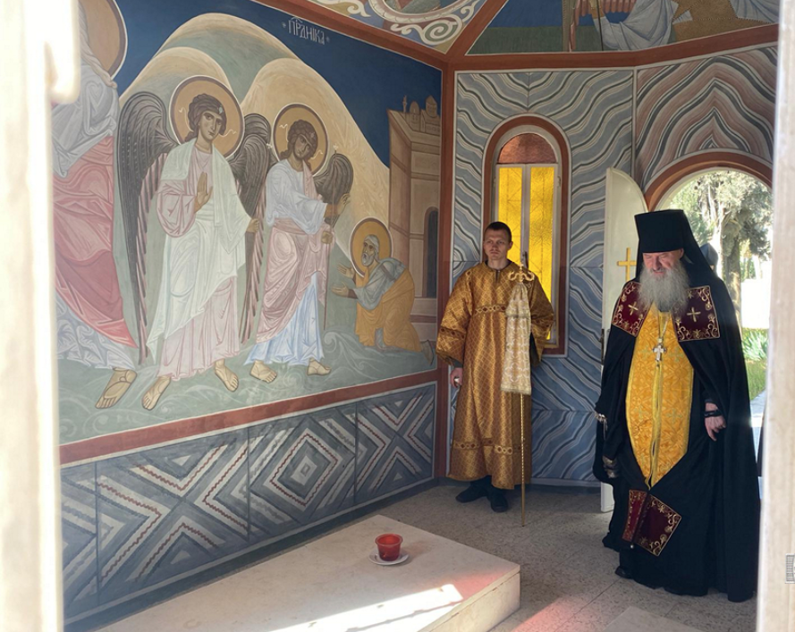 Богослужение на подворье Миссии в Хевроне