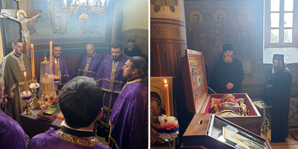 Liturgical gathering in Lelic on the day when Holy Bishop Nikolaj reposed in the Lord