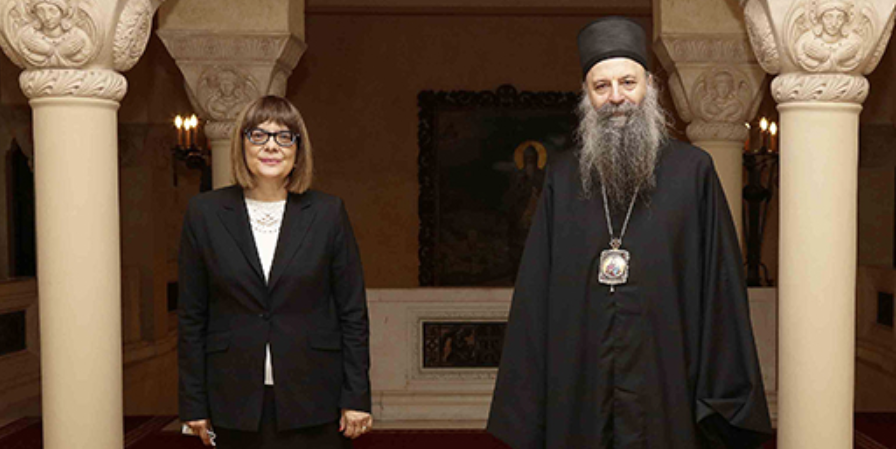 Патријарх српски Порфирије примио потпредседницу Владе Србије Мају Гојковић