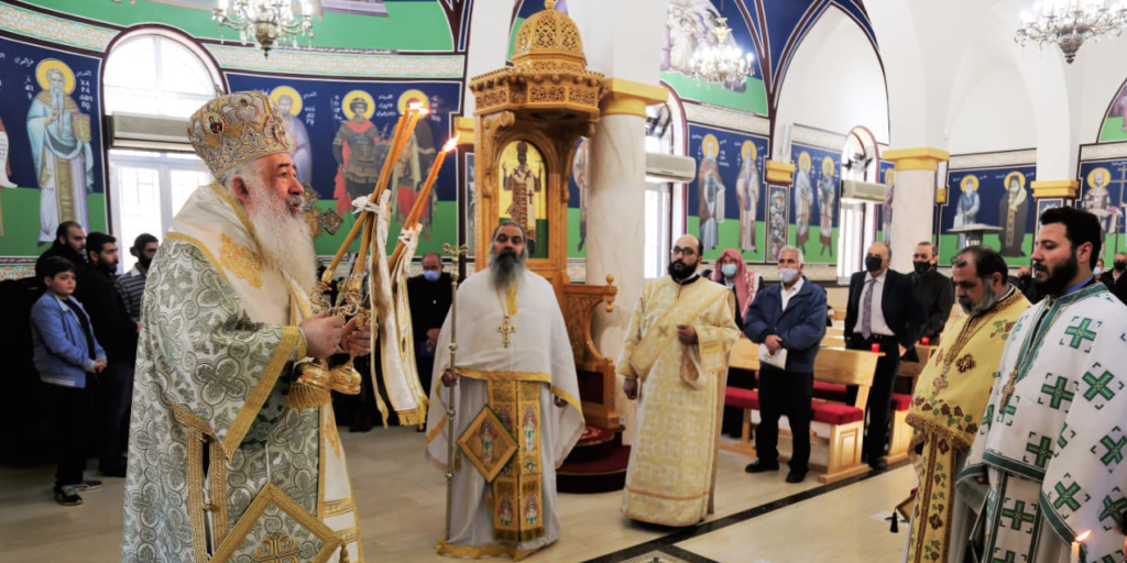 سيادة المطران خريستوفوروس يزور كنيسة القديس جاورجيوس – إربد
