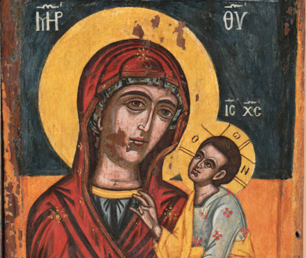 Ikona “Shën Mëri Hodigitria” është një ikonë jo shumë e madhe e pikturuar për të zbukuruar kishën e fshatit Kosinë në Përmet