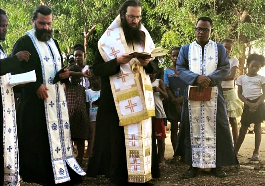 Θεμέλιος λίθος του Αγίου Εφραίμ του Κατουνακιώτη στην Αφρική