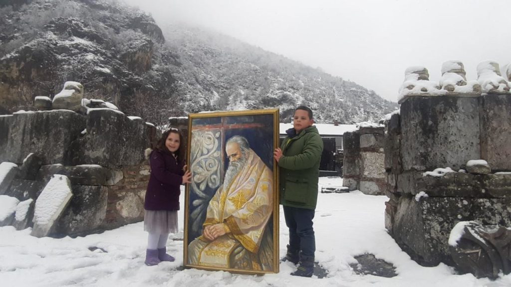 Ο μακαριστός Αμφιλόχιος στη Μονή Αρχαγγέλων