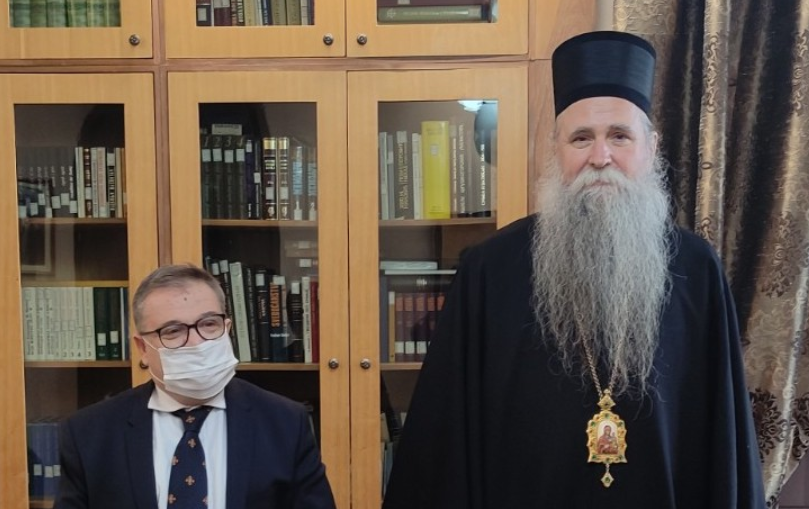 Епископ Будимлянский Иоанникий встретился с послом Франции в Черногории