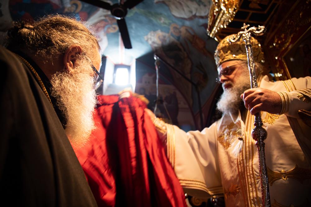 Ενθρονιστήριος λόγος στον νέο Καθηγούμενο της Μονής Σταυροβουνίου