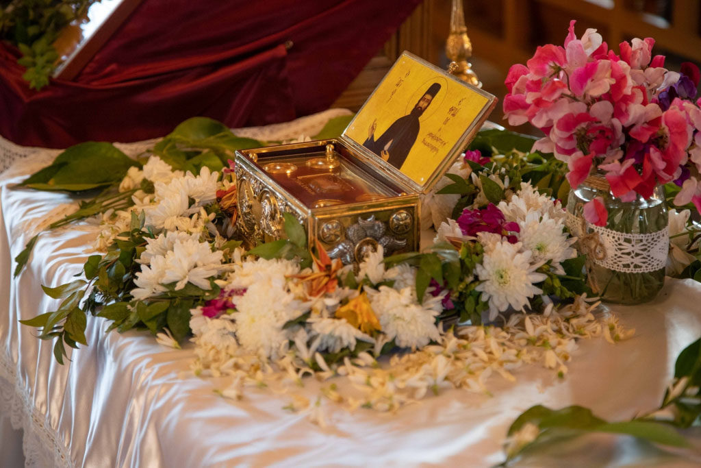 Holy Relics of St. Ephraim of Nea Makri conveyed to Cyprus