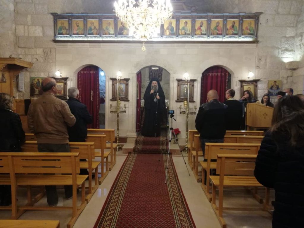 ترأس صاحب السيادة المتروبوليت أنطونيوس (الصوري) الجزيل الإحترام ، صلاة النوم الكبرى مساء الخميس ١ نيسان ٢٠٢١ في كنيسة رقاد السيدة في حدث بعلبك