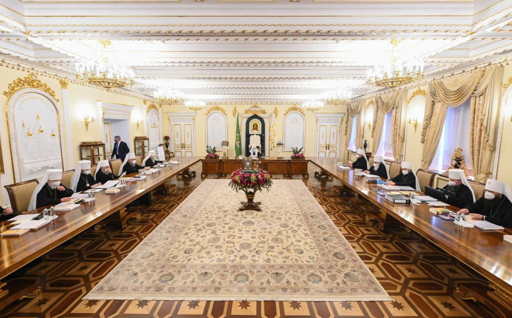 2021 წლის 13 აპრილს გაიმართა რუსეთის მართლმადიდებელი ეკლესიის წმიდა სინოდის მიმდინარე წლის პირველი სხდომა