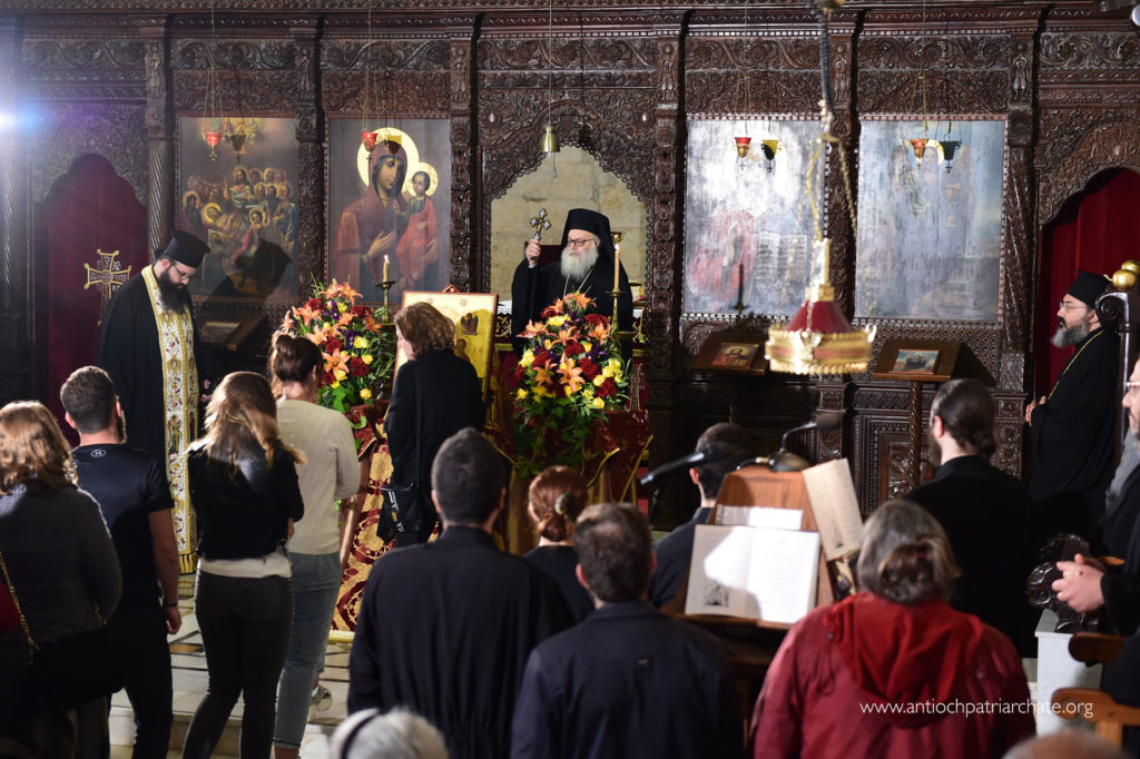 صاحب الغبطة يوحنا العاشر يقيم المديح الكبير في دير سيّدة البلمند البطريركيّ