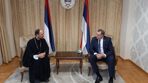 Сусрет Епископа Димитрија са Предсједавајућим Предсједништва БиХ Милорадом Додиком