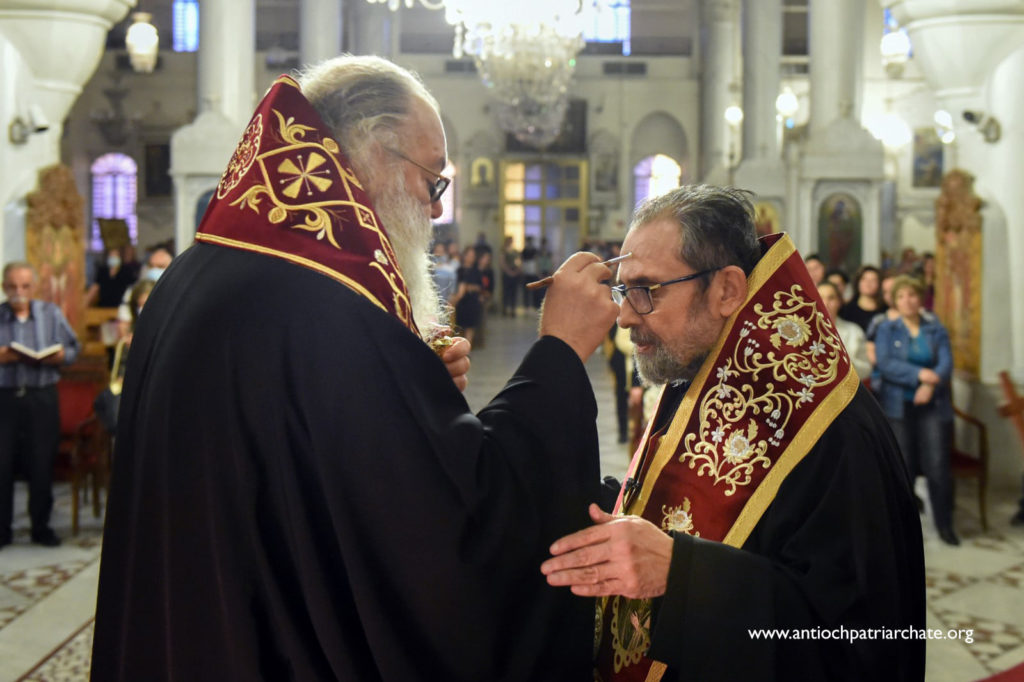 The Holy Unction Sacrament in the Mariamite Cathedral in Damascus