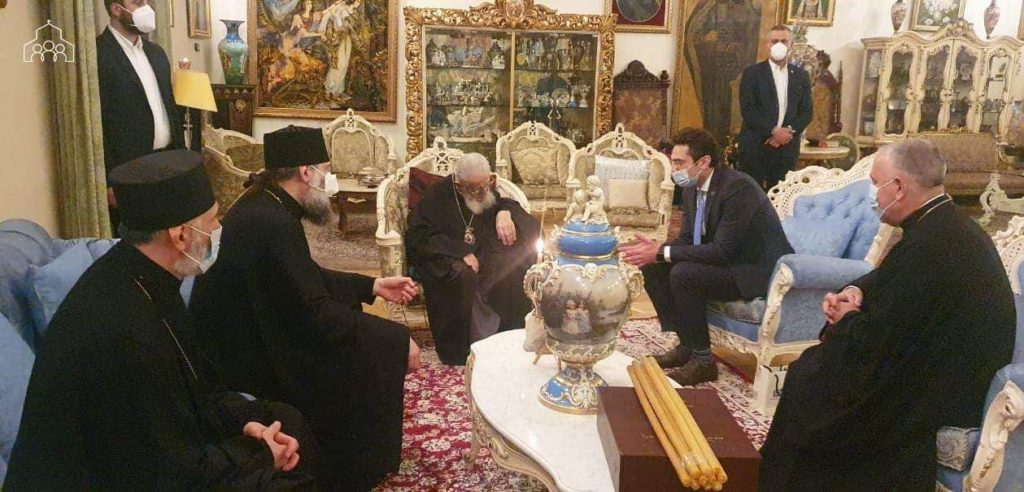 სრულიად საქართველოს კათოლიკოს-პატრიარქთან პარლამენტის თავმჯდომარის შეხვედრა