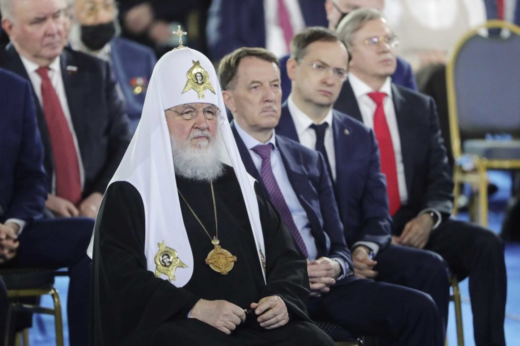 Святейший Патриарх Кирилл присутствовал на выступлении Президента России В.В. Путина, обратившегося с Посланием к Федеральному Собранию