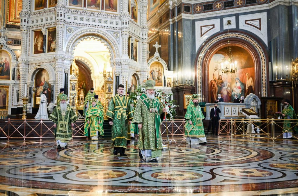 Патриаршая проповедь в праздник Входа Господня в Иерусалим после Литургии в Храме Христа Спасителя
