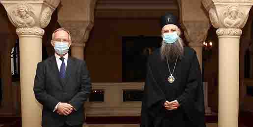 Serbian Patriarch receives the Head of the OSCE Mission to the Republic of Serbia