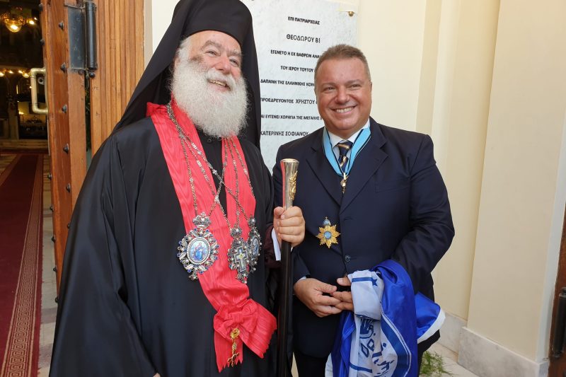 Ευχές Πατριάρχη Αλεξανδρείας στον Πρόεδρο της Ελλ. Κοινότητας Καΐρου