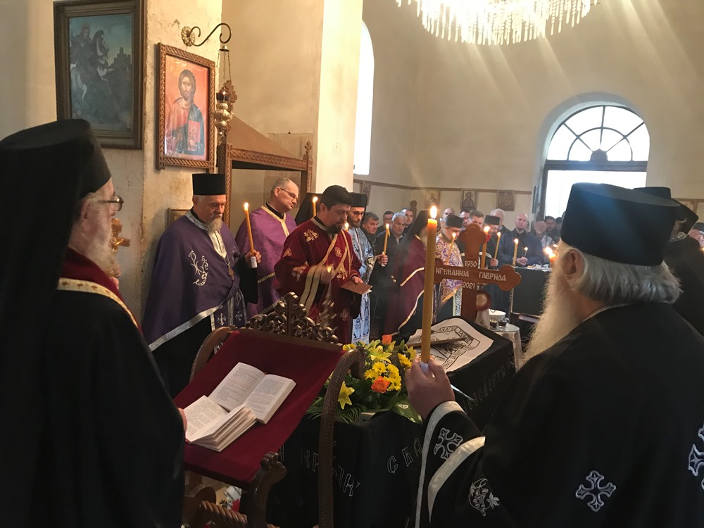 Опело и сахрана игуманије Гавриле