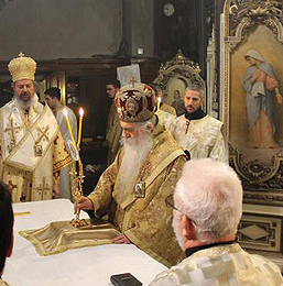 Annunciation in Cathedral church in Novi Sad