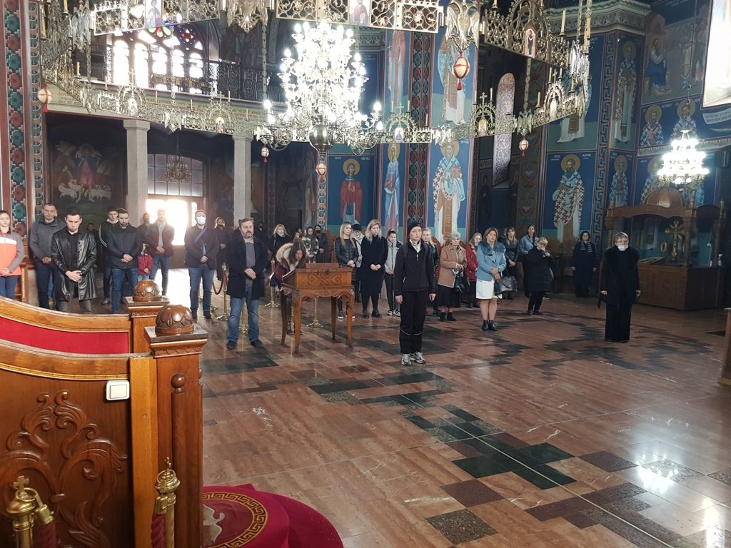 Архијерејска Литургија у Саборном храму у Крагујевцу