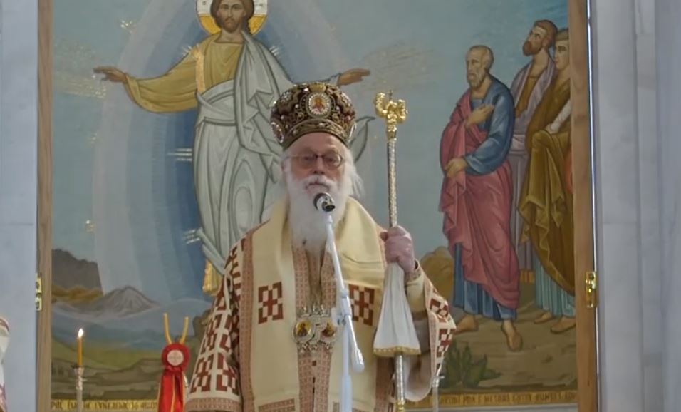 Archbishop of Albania Anastasios gives sermon on 5th Sunday of Lent