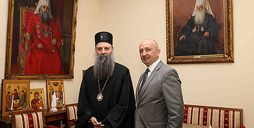 Patriarch of Serbia meets separately with diplomats